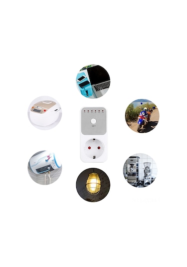 Qingmipy "programlanabilir Zamanlayıcılı Priz - Otomatik Kapanma Özelliği İle Enerji Tasarrufu Sağlayın 1-10 Saat Ayarlanabilir "