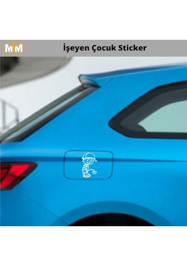 İşeyen Çocuk Oto Sticker 15 Cm