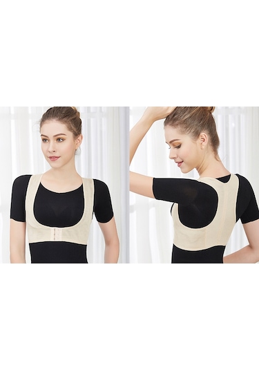 Vkemall Postür Düzeltici Esnek Korse - Omurga Destek, Bel Ağrısı Ve Kamburluk İçin Yetişkin Öğrenci