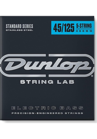 Jim Dunlop Dbs45125 Stainless Steel Medium 5 Tlli Bas Gitar Teli .045-.125