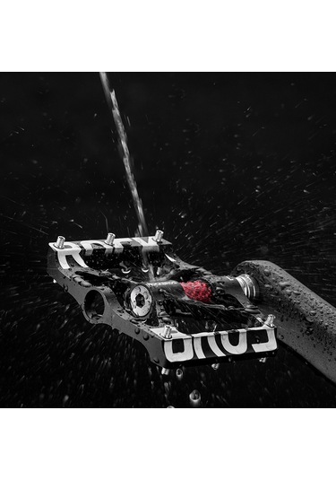 Rockbros K307t Ultralight Bisiklet Pedalları Geniş Platform Mtb Dağ Bisikleti Yansıtıcı Bisiklet Rulman Pedalları Kırmızı