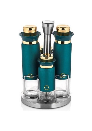 Neva N2633 Sweet Premium Mentol 4 Lü Baharat Seti Gold - Yeşil