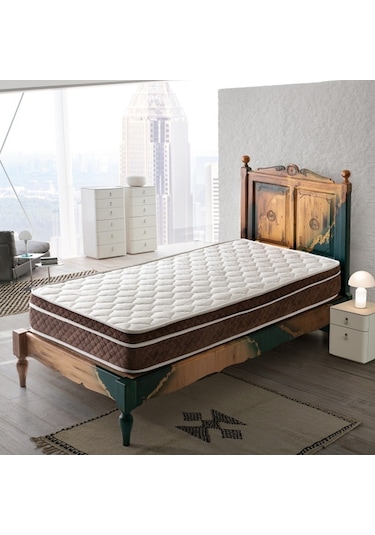 Uzunbebe 120X200 Pc Parrot Steel Ortopedik Pedli Tek Kişilik  Yaylı Yatak