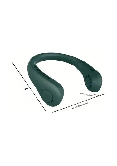 Yingfu Taşınabilir Boyun Fanı - Mini Sessiz Elektrikli L21 Yeşil Fan