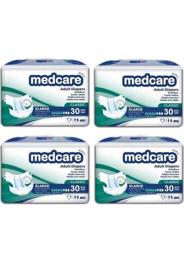 Medcare Classic Yetişkin Hasta Bezi XL 4 x 30'lu