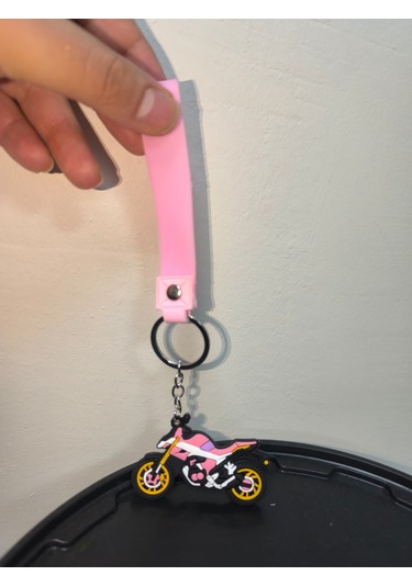 Silikon Kaliteli Motosiklet Anahtarlığı Esnek, Dayanıklı Ve Şık Tasarım