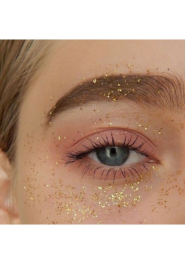 Artikel Ay ve Yıldız Desenli Party Glitter Makyaj Simi Gold 5 ML