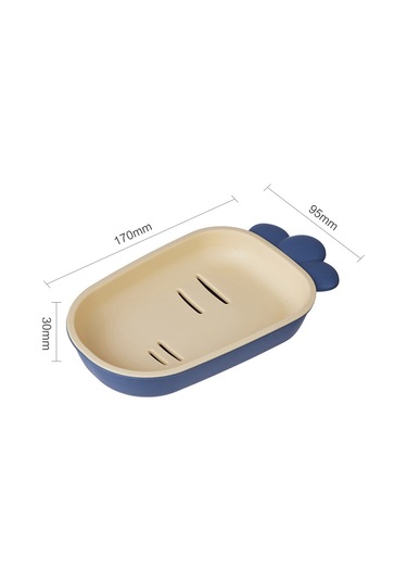 3 Adet Yaratıcı Sevimli Drenaj Çift Katmanlı Ev Tuvalet Sabun Kutusu, Kapaklı Sabunluk Sarı