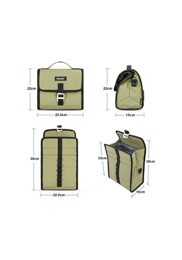 Rhinowalk Rk9106 Katlanabilir Çok Fonksiyonlu Bisiklet Çantası Yeşil