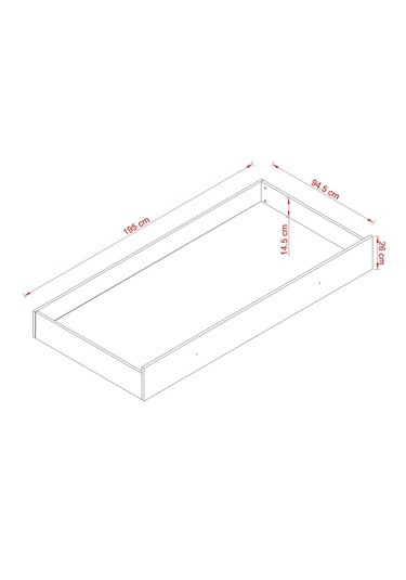 Meltem Kids Fiona Pembe Montessori Karyola Altı Sandık Standart