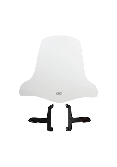 Gp Kompozit Siperlik Camı 44cm Elcikli Şeffaf Scooter Universal