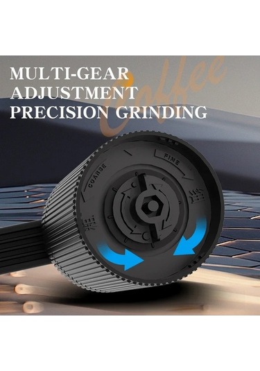 Trendooze Çok Fonksiyonlu El Krank Kahve İnce Öğütücü, Mini Beyaz-siyah Beyaz - Siyah