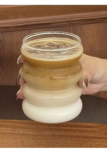 Nesso Kaba Kabar Tabaklı Cam Bardak 243545124 Beyaz