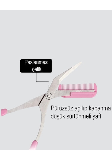 Taraklı Kaş Makası Pembe