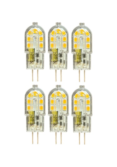 6 Adet Osaka 12volt 3w Sarı Işık 3000k G4 Duylu Led Kapsül Ampul
