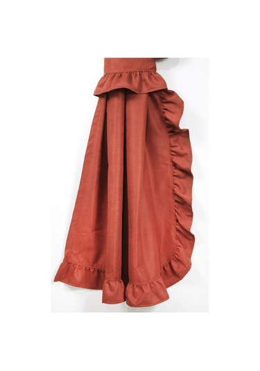 Poli Perde Çift Kanat Dikey Fırfırlı Kiremit