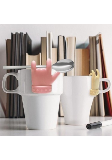 Kapamarka 2'li Silikon Tutucu Çay Ve Kahve Aksesuar Seti 3 Parça