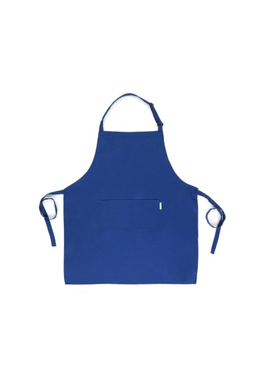 Dianziye Erkek Kadın İçin Çok Amaçlı Mutfak Apronu - Ayarlanabilir Boyun Kemerli, Özel Cep Ve Koruyucu - Mavi Mavi