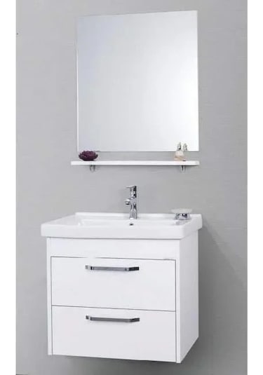 70 Cm Mdf Soft Banyo Dolabı Mdf Sis Gri