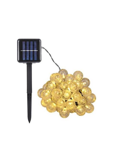 Pazly Güneş Enerjili 50 Led Kristal Küre Bahçe Aydınlatma - 8 Mod, Su Geçirmez