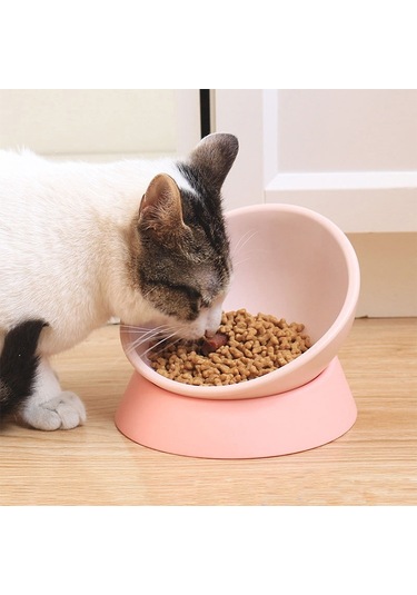 Sones Evcil Hayvan Malzemeleri Her Açıda Kaymaz, Aşınmaya Dayanıklı Eğik Kedi Ve Köpek Kasesi