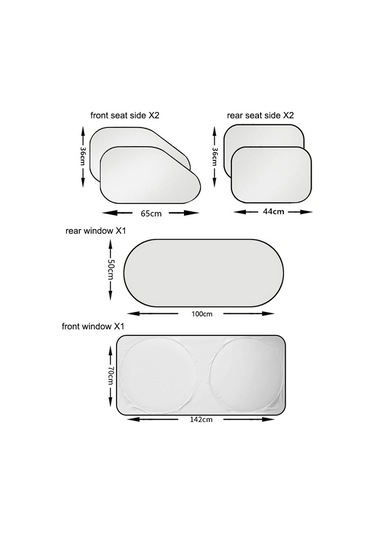 M İçin Katlanabilir Araba Ön Cam Güneşliği