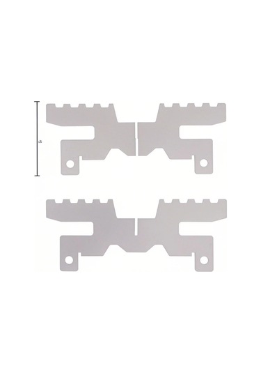 Reedark Titanium Alkollü Ocak Tutucu, 24.5g Ultra Hafif, Gümüş Renk, 96x38mm, Çapraz Ayaklı Taşınabilir Çadır Aleti Gümüş