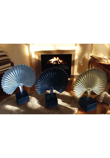 20cm-22cmlik Kırılmaz Polyester,midye Kabuğu Desenli Biblo