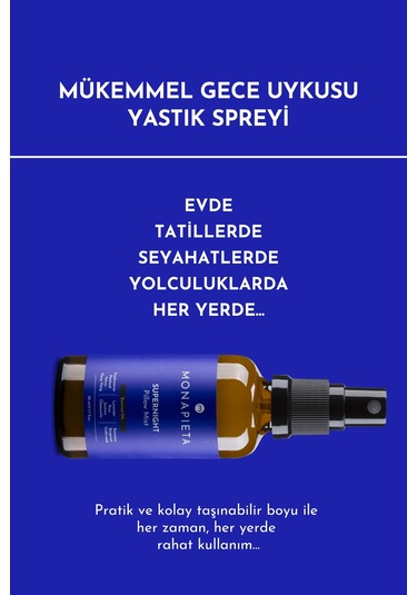 Monapieta Gece Uykusu Yastık Spreyi 2 x 50 ML