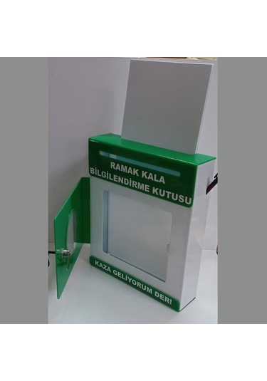 Yeşil Pleksi A-4 Ramak Kala Kutusu