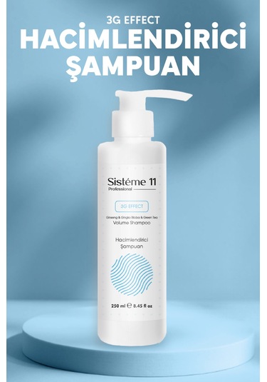 Sisteme 11 Hacimlendirici Şampuan 250 Ml Hacimsiz