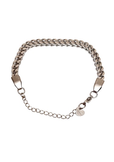 Kare Küp Model Çelik Erkek Kolye&bileklik Set ... Gümüş