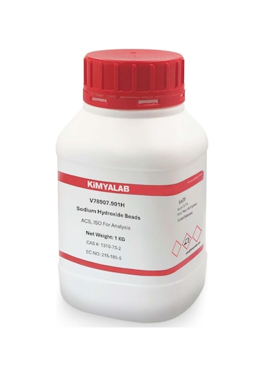Kimyalab Sodyum Hidroksit Boncuk Kostik Sodium Hydroxide 1 KG
