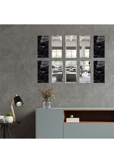 Decorita Dekor Camı | Granit Desenli Cam ve Ayna | 10'lu Takım Granit Desenli
