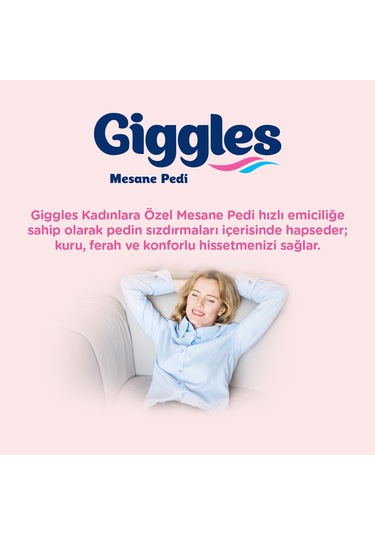 Giggles Kadın Mesane Pedi Medium Normal 120 Adet