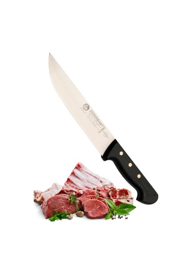 Sürdövbisa F61007 Plastik Pimli Sap Kasap Bıçağı Kesim Bıçağı Çok Renkli