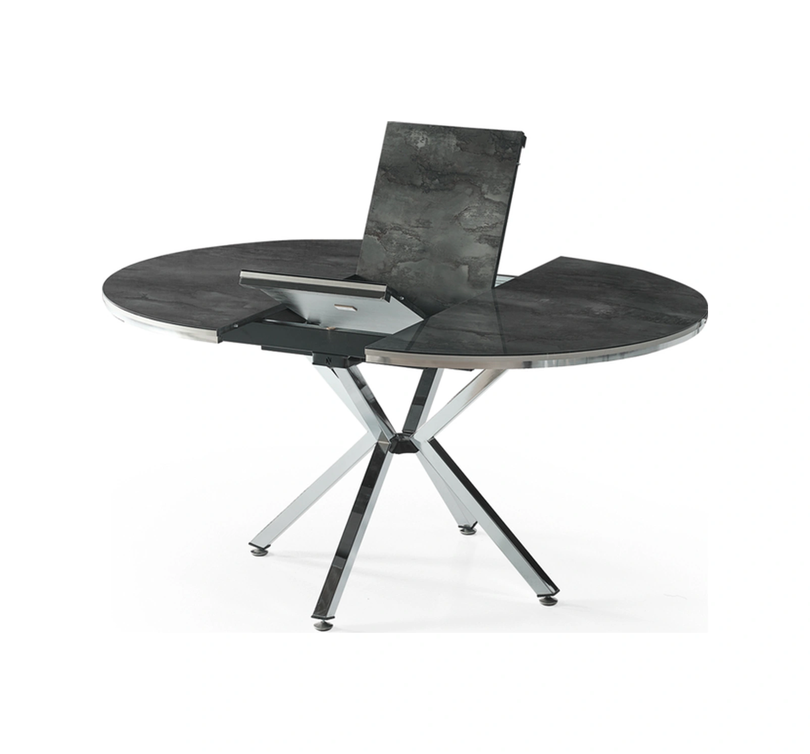 Dengema Zenit Plus Açılır Yuvarlak Masa Sandalyesiz Siyah Mermer, Krom Ayak, Ø100 134 Cm Siyah Mermer - Krom Ayak Dengema Zenit Plus Açılır Yuvarlak Masa Sandalyesiz Siyah Mermer, Krom Ayak, Ø100 134 Cm Siyah Mermer - Krom Ayak