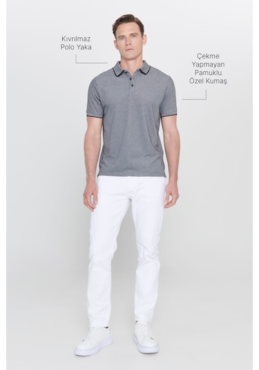 Ac&Co / Altınyıldız Classics 4A4820200047Syh3XL Düğmeli Polo Yaka Cepsiz Slim Fit Erkek Tişört Siyah Ac&Co / Altınyıldız Classics 4A4820200047Syh3XL Düğmeli Polo Yaka Cepsiz Slim Fit Erkek Tişört Siyah