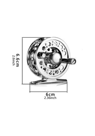Sinek Balıkçılık Tekerlek Ayarlanabilir İşçi Tasarrufu Metal Sinek Tekerlek Mini 6 Cm Tatlısu Tuzlu Suyu İçin Balıkçılık Aksesuarı
