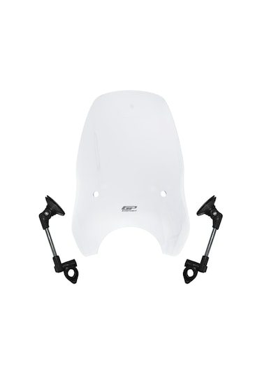 GP Kompozit Scooter Universal Ayarlanabilir Ön Cam Şeffaf 54 cm