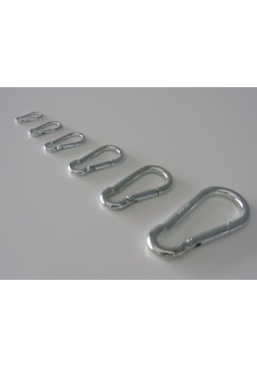 Geçmeli Yapış Kanca Karabina Yaylı 8 Mm - 8 Cm