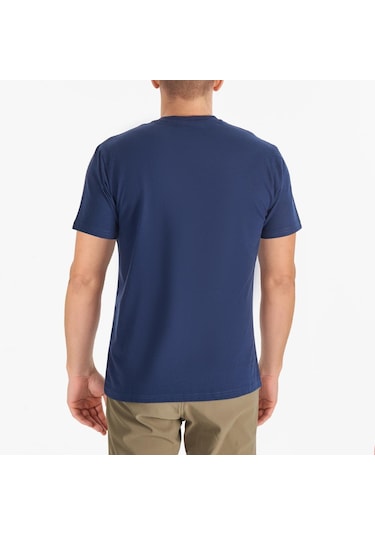 Columbia Cs0282 Csc M Basic Sm Logo Brushed Ss Tee Erkek T Shirt 26721 Koyu Lacivert