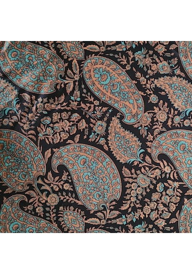 Hedea Baharat Yolu Saten Fular 70x70 Cm Çok Renkli