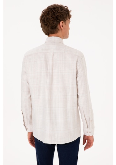 U.s. Polo Assn. Erkek Gömlek Desenli 50316640-vr256 İnci