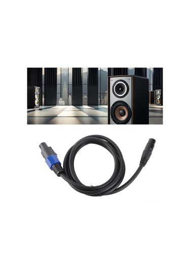 Geeroyoo Xlr Erkekden Speakon Dişiye Adaptör Kablosu - Sahne Hoparlörü Mikrofon Bağlantısı, Profesyonel Ses Aktarımı, 1.8m Uzunluk