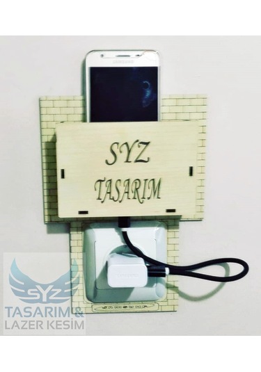 Priz için Telefon Tablet Aparatı Krem