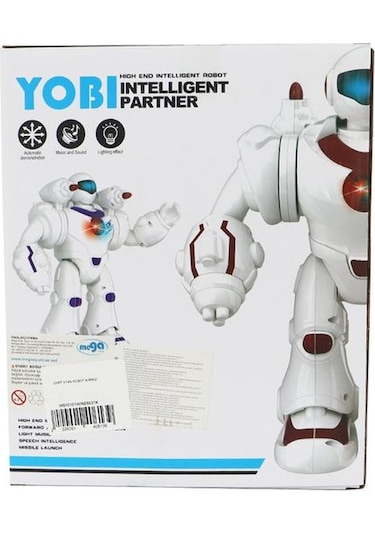 Sesli Ve Işıklı Savaş Robotu Kırmızı