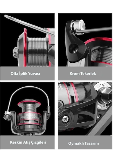 Dailytech Linnhue Hb 3000 Paslanmaz Çelik Olta Makinesi Makarası