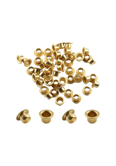 30 Adet Altın Renk 7 Mm Kuş Gözü Kapsül Perçin