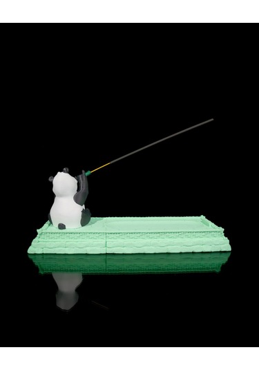 Flütçü Panda Tütsülük 30x13x9 Cm